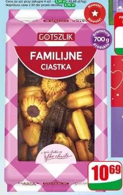 Ciastka kruche familijne Gotszlik promocja w Dino