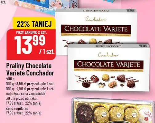 Praliny Chocolate Variete Conchador promocja w POLOmarket