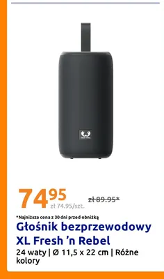 Głośnik bezprzewodowy XL Fresh 'n Rebel promocja w Action