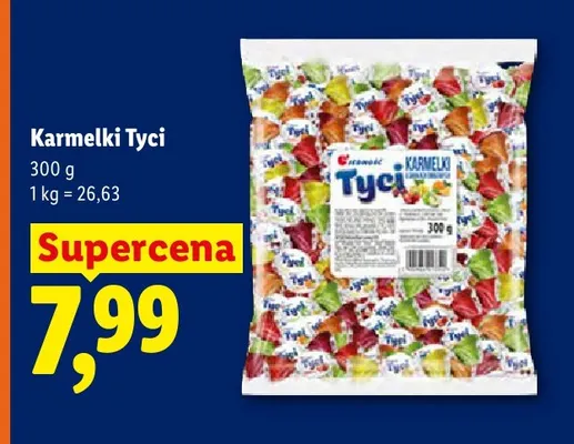 Karmelki Tyci Jedność promocja w Lidl