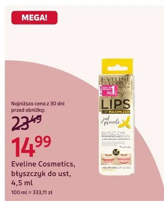 Błyszczyk do ust promocja w Rossmann