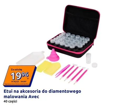Etui na akcesoria do diamentowego malowania Avec 40 części promocja w Action
