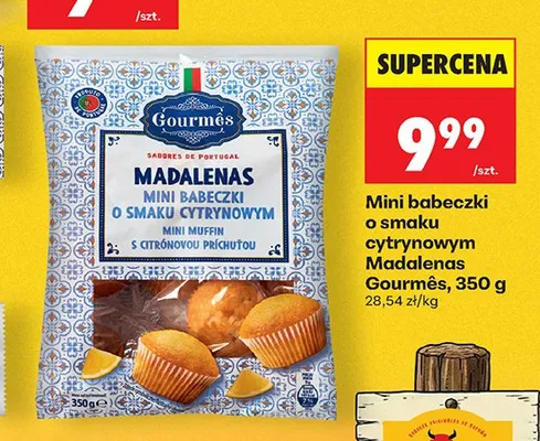 Mini babeczki o smaku cytrynowym Madalenas Gourmês promocja w Biedronka