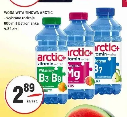 Woda witaminowa Arctic+ Biotyna B7 promocja w Sedal