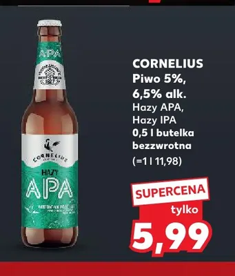 Piwo Cornelius Hazy APA promocja w Kaufland