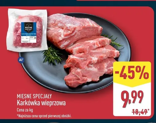 Karkówka wieprzowa Mięsne Specjały promocja w Aldi