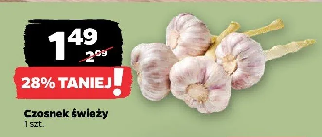Czosnek świeży promocja w Netto
