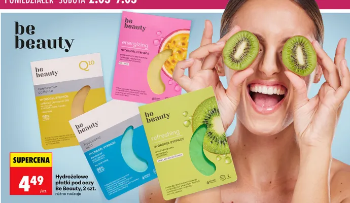 Hydrożelowe płatki pod oczy 2 szt. różne rodzaje promocja w Biedronka