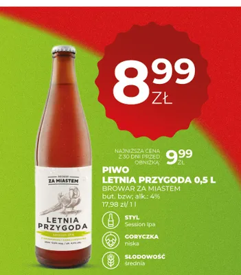 Piwo Letnia Przygoda Browar Za Miastem promocja w Duży Ben