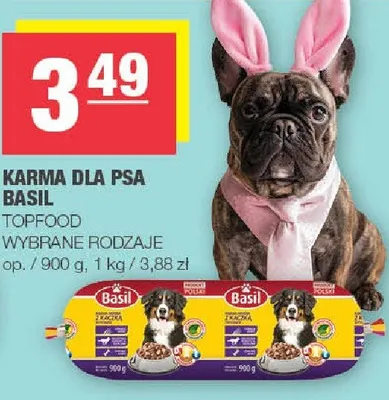 Karma dla psa Basil promocja w SPAR