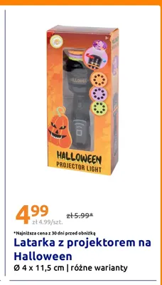 Latarka z projektorem na Halloween promocja w Action