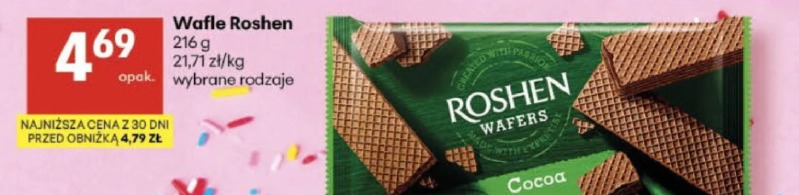 Wafle Roshen promocja w Delikatesy Centrum