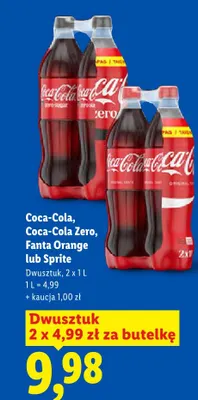 Napój gazowany Fanta Orange 2-pak promocja w Lidl