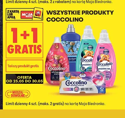 Płyn do prania Coccolino Washing Gel promocja w Biedronka