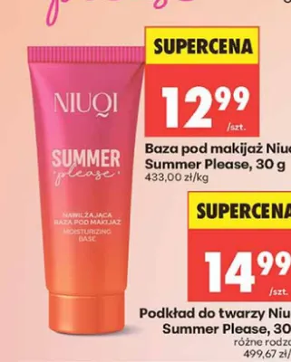 Baza pod makijaż Niuqi Summer Please promocja w Biedronka