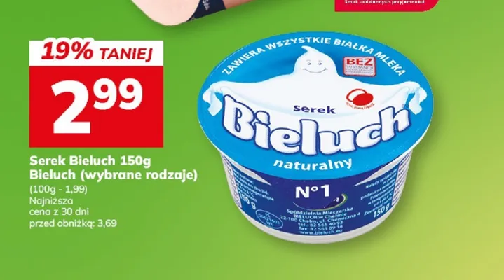 Serek Bieluch naturalny promocja w Hitpol