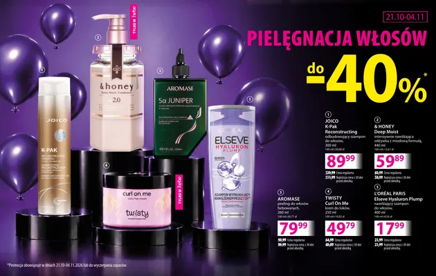 Peeling do włosów farbowanych Aromase promocja w Hebe