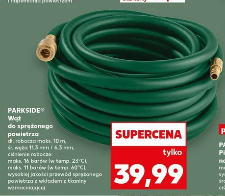 Wąż do sprężonego powietrza PARKSIDE 10m promocja w Kaufland