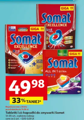 Tabletki lub kapsułki do zmywarki promocja w Auchan