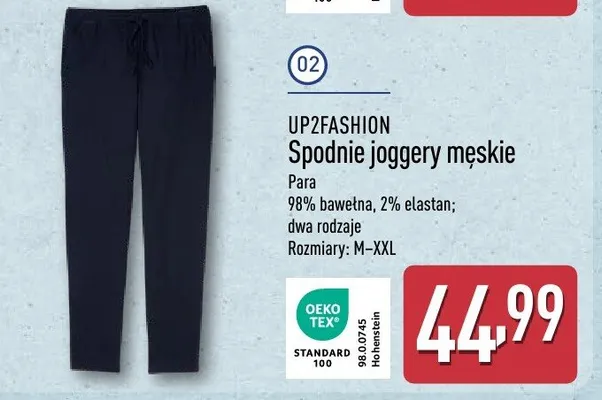 Spodnie joggery męskie promocja w Aldi