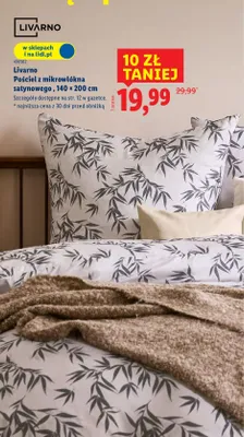 Pościel z mikrowłókna satynowego, 140 × 200 cm promocja w Lidl