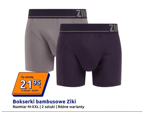 Bokserki bambusowe Ziki 2-pak promocja w Action