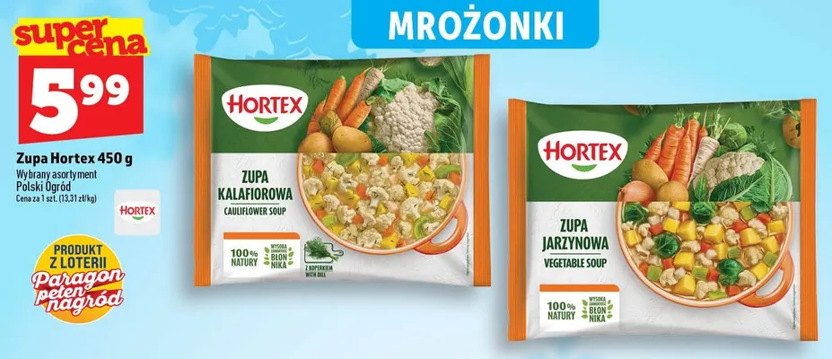 Zupa kalafiorowa Hortex promocja w TOPAZ